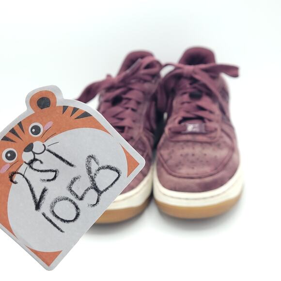 nike air force 1 ‘07 Premium ESS night Maroon sail 860532-600 women's size 6.5 - Picture 8 of 9